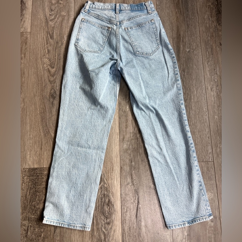 Abercrombie & Fitch The 90s Straight Ultra High Rise Curve Love Size 27/4s - Picture 8 of 15
